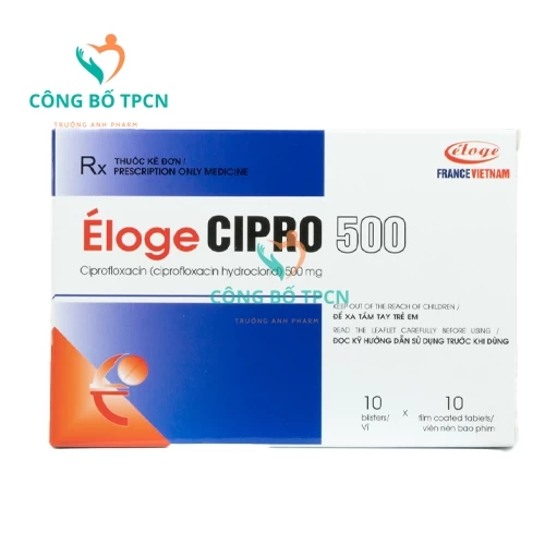 Eloge Cipro 500 - Điều trị nhiễm khuẩn, phòng bệnh não mô cầu