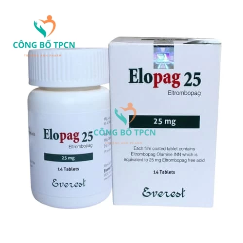 Elopag 25 - Thuốc điều trị xuất huyết gây giảm tiểu cầu miễn dịch