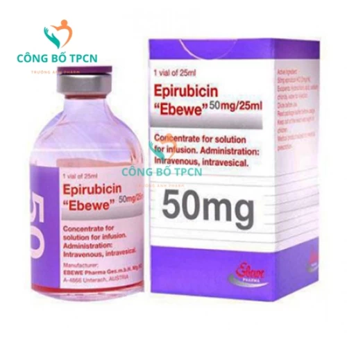 Epirubicin "Ebewe" 50mg/25ml - Thuốc điều trị ung thư hiệu quả