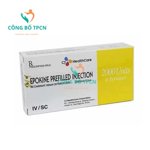 Epokine Prefilled injection 2000 Units/0,5ml - Thuốc điều trị thiếu máu hiệu quả