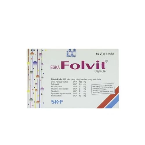 Eskafolvit Capsule - Thuốc bổ máu, điều trị thiếu máu do thiếu sắt của Băng La Đét