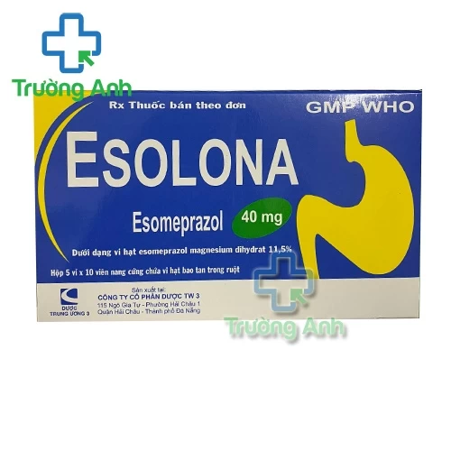 Esolona 40mg TW3 - Thuốc điều trị bệnh trào ngược dạ dày