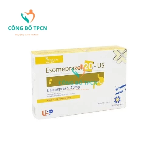 Esomeprazol 20-US - Thuốc điều trị bệnh trào ngược dạ dày hiệu quả