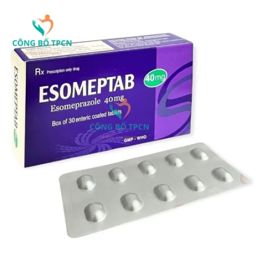 Esomeptab 40mg - Thuốc điều trị viêm loét thực quản do trào ngược