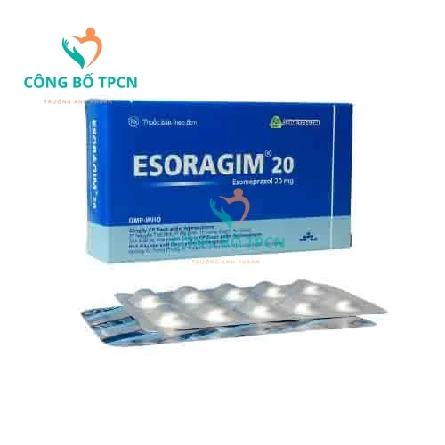 Esoragim 20 Agimexpharm - Thuốc điều trị loét dạ dày tràng