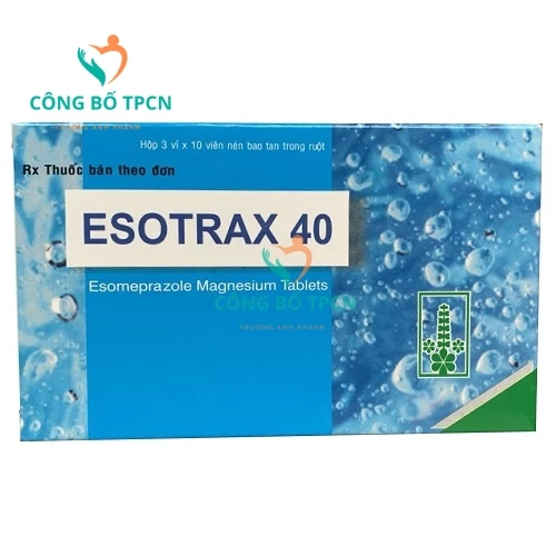 Esotrax 40mg - Thuốc điều trị viêm loét dạ dày, tá tràng hiệu quả