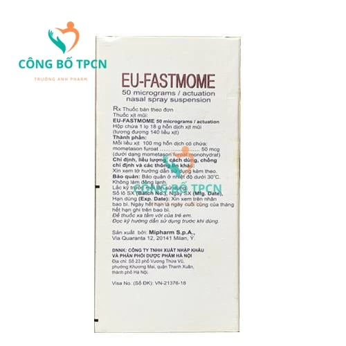 Eu-Fastmome - Thuốc điều trị viêm mũi dị ứng hiệu quả