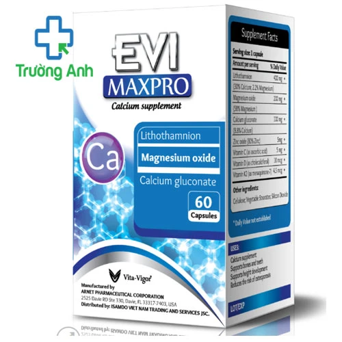EVI MAXPRO - Hỗ trợ xương và răng chắc khỏe