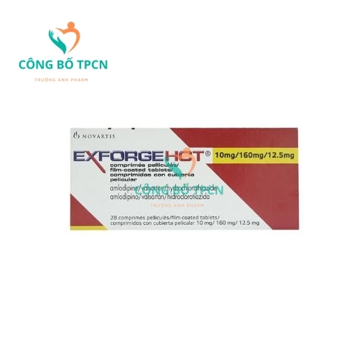 Exforge HCT - Thuốc điều trị tăng huyết áp, đau thắt ngực hiệu quả