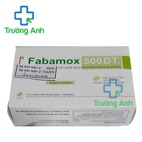 Fabamox 500 DT - Thuốc điều trị nhiễm khuẩn đường hô hấp hiệu quả