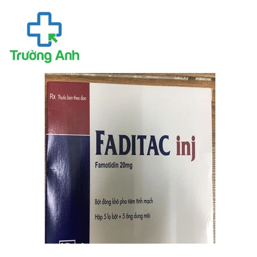 Faditac inj 20mg Pymepharco - Thuốc điều trị loét dạ dày tá tràng hiệu quả