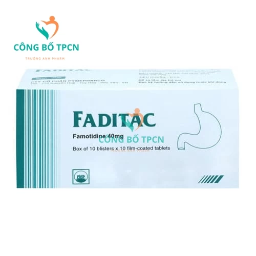 Faditac 40mg Pymepharco (viên) - Thuốc điều trị loét dạ dày tá tràng hiệu quả