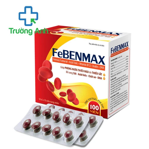 Febenmax - Hỗ trợ bổ sung sắt, acid folic cho cơ thể