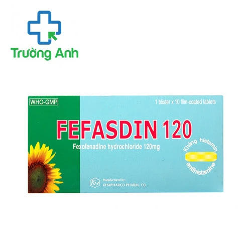 Fefasdin 120 Khapharco - Thuốc điều trị viêm mũi dị ứng hiệu quả 