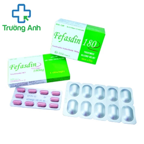 Fefasdin 180 Khapharco - Thuốc điều trị viêm mũi dị ứng