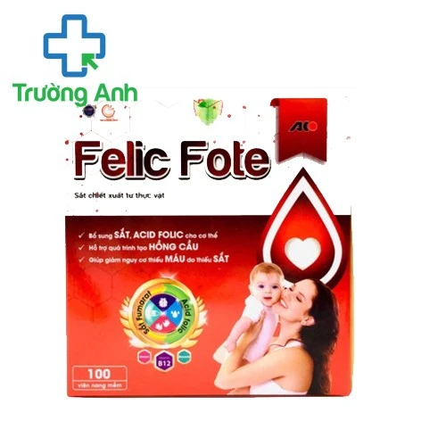 Felic fote - Giúp hỗ trợ quá trình tạo máu, tạo hồng cầu