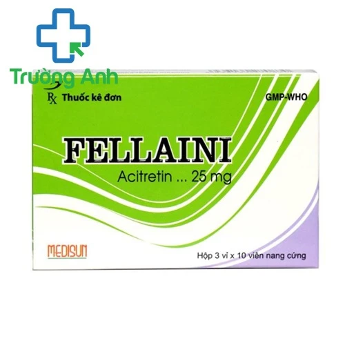 Fellaini 25mg - Thuốc da liễu điều trị vảy nến hiệu quả