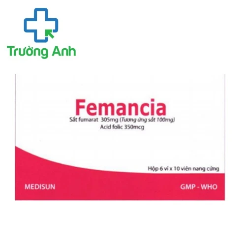 Femancia Medisun - Giúp điều trị các trường hợp thiếu máu hiệu quả