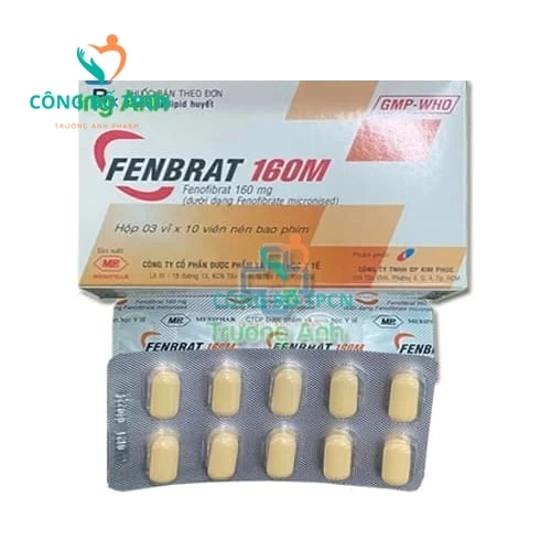 Fenbrat 160M Mebiphar - Thuốc điều trị tăng cholesterol