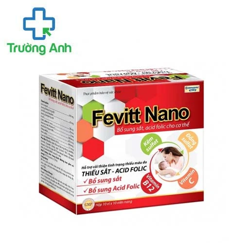 Fevitt Nano - Hỗ trợ quá trình tạo máu, giúp bổ sung thiếu máu
