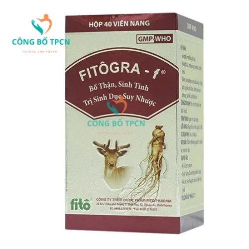 Fitogra f - Giúp bổ thận, sinh tinh và trị sinh dục suy nhược