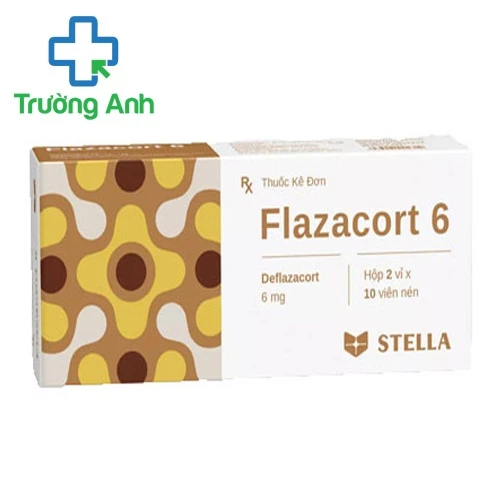 Flazacort 6 - Thuốc điều trị sốc phản vệ, hen suyễn của Stella