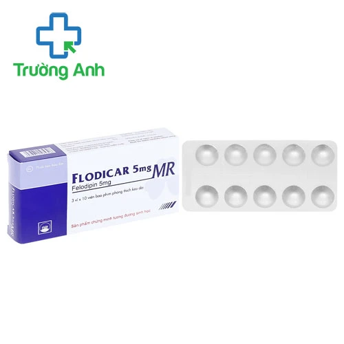 Flodicar 5mg MR Pymepharco - Thuốc điều trị tăng huyết áp hiệu quả