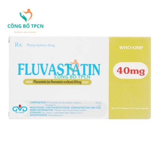 Fluvastatin 40mg MD Pharco - Thuốc điều trị rối loạn lipid máu