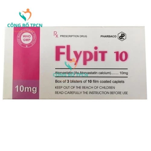 Flypit 10mg - Thuốc điều trị bệnh tăng cholesterol trong máu