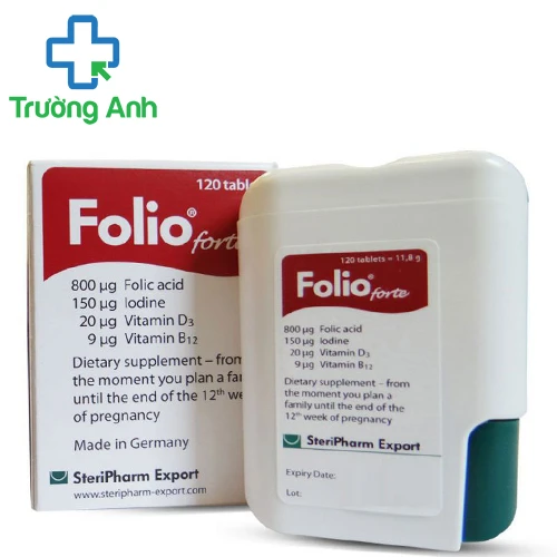 Folio Forte SteriPharm - Bổ sung Axit folic, I ốt cho cơ thể