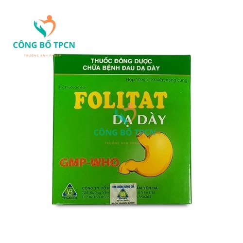 Folitat dạ dày Ypharco - Thuốc điều trị viêm loét dạ dày