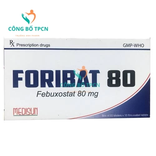 Foribat 80 Medisun - Thuốc điều trị bệnh Gout hiệu quả