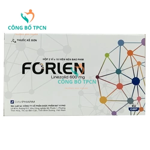 Forlen 600mg - Thuốc điều trị nhiễm khuẩn hiệu quả của Davipharm