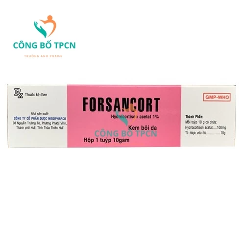 Forsancort - Thuốc điều trị bệnh viêm da (10 hộp)