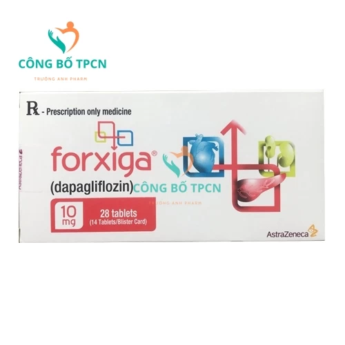 Forxiga 10mg AstraZeneca - Thuốc điều trị đái tháo đường hiệu quả