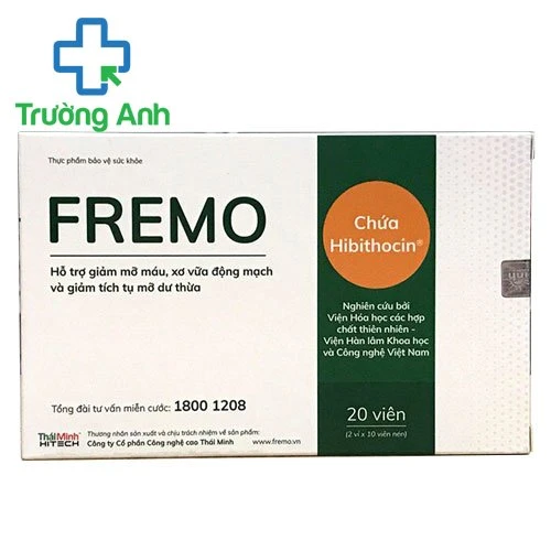 Fremo - Giúp giảm mỡ máu, xơ vữa động mạch, giảm tích tụ mỡ thừa