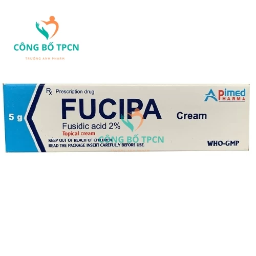 Fucipa Cream - Thuốc điều trị viêm da nhiễm khuẩn của Apimed (10 hộp)