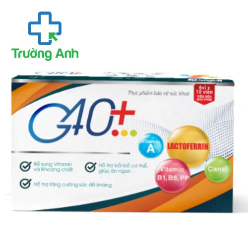 G40+ – Hỗ trợ bổ sung vitamin và khoáng chất cho cơ thể