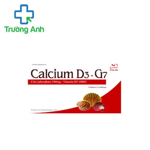 Calcium D3-G7 - Bổ sung và tăng cường hấp thu calci cho cơ thể