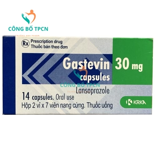 Gastevin 30mg - Thuốc điều trị viêm loét dạ dày, tá tràng