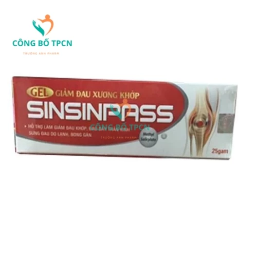 Gel giảm đau xương khớp Sinsinpass - Hỗ trợ giảm đau xương khớp hiệu quả