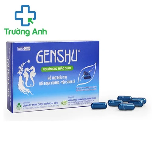 Genshu - Giúp hỗ trợ điều trị rối loạn cương dương, xuất tinh sớm hiệu quả