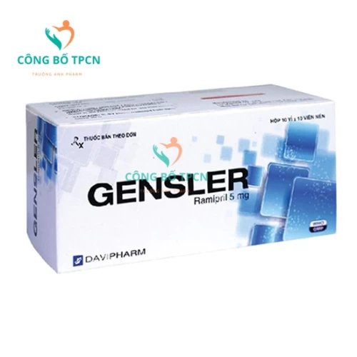 Gensler 5mg Davipharm - Thuốc điều trị tăng huyết áp, suy tim