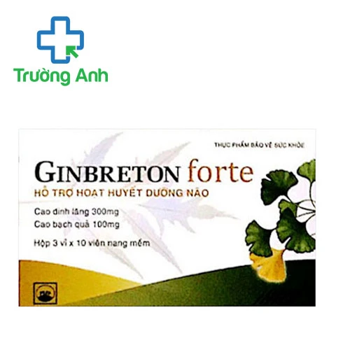 Ginbreton Forte Pymepharco - Viên uống hoạt huyết tăng cường tuần hoàn não