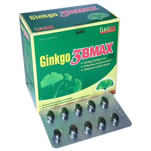 Ginkgo 3Bmax - Hỗ trợ bổ não, tăng cường tuần hoàn não