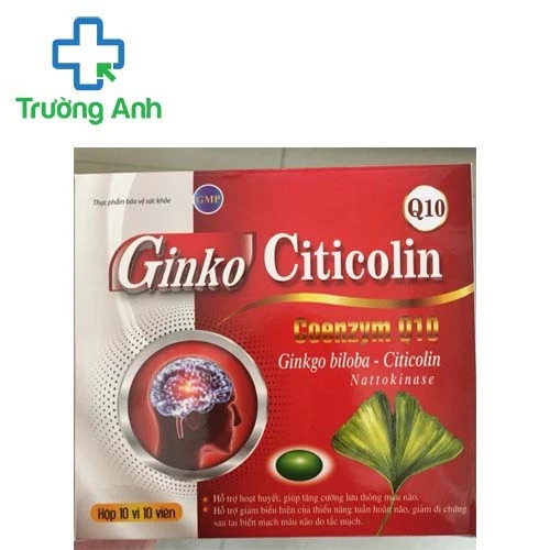 Ginkgo biloba Citicolin Coenzym Q10 - Hỗ trợ Hoạt huyết