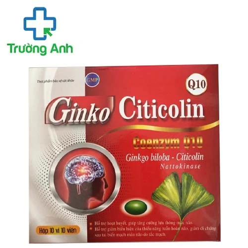Ginkgo Citicolin - Giúp tăng cường tuần hoàn máu não