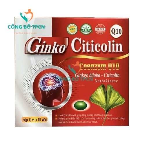 Ginko Citicolin Q10 - Giúp hoạt huyết dưỡng não hiệu quả