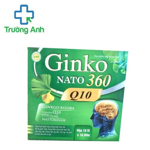 Ginko Nato 360 Q10 - Giúp hoạt huyết, tăng cường tuần hoàn não