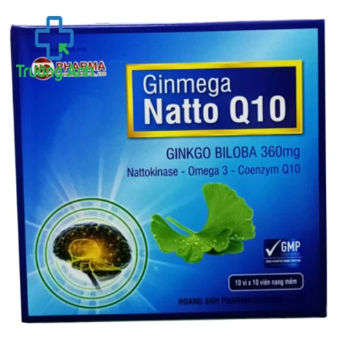 Ginmega Natto Q10 - Giúp tăng cường lưu thông máu